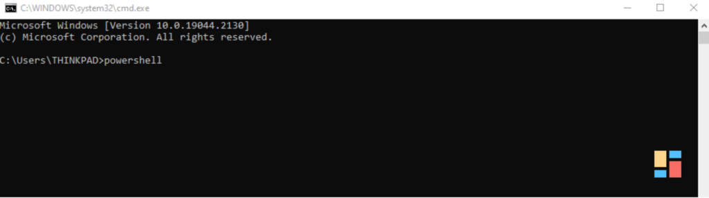 COMMAND PROMPT POWERSHELL OPTION