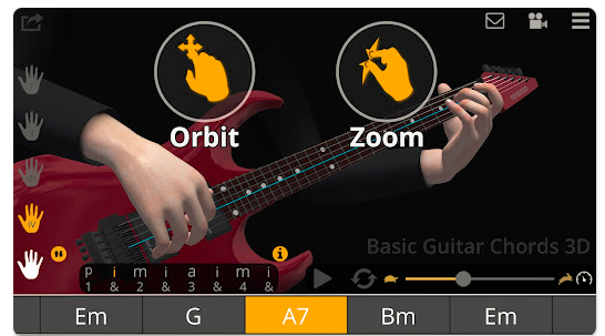 Basic Guitar Chords 3D