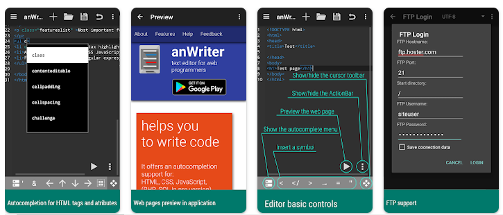 anWriter HTML Editor