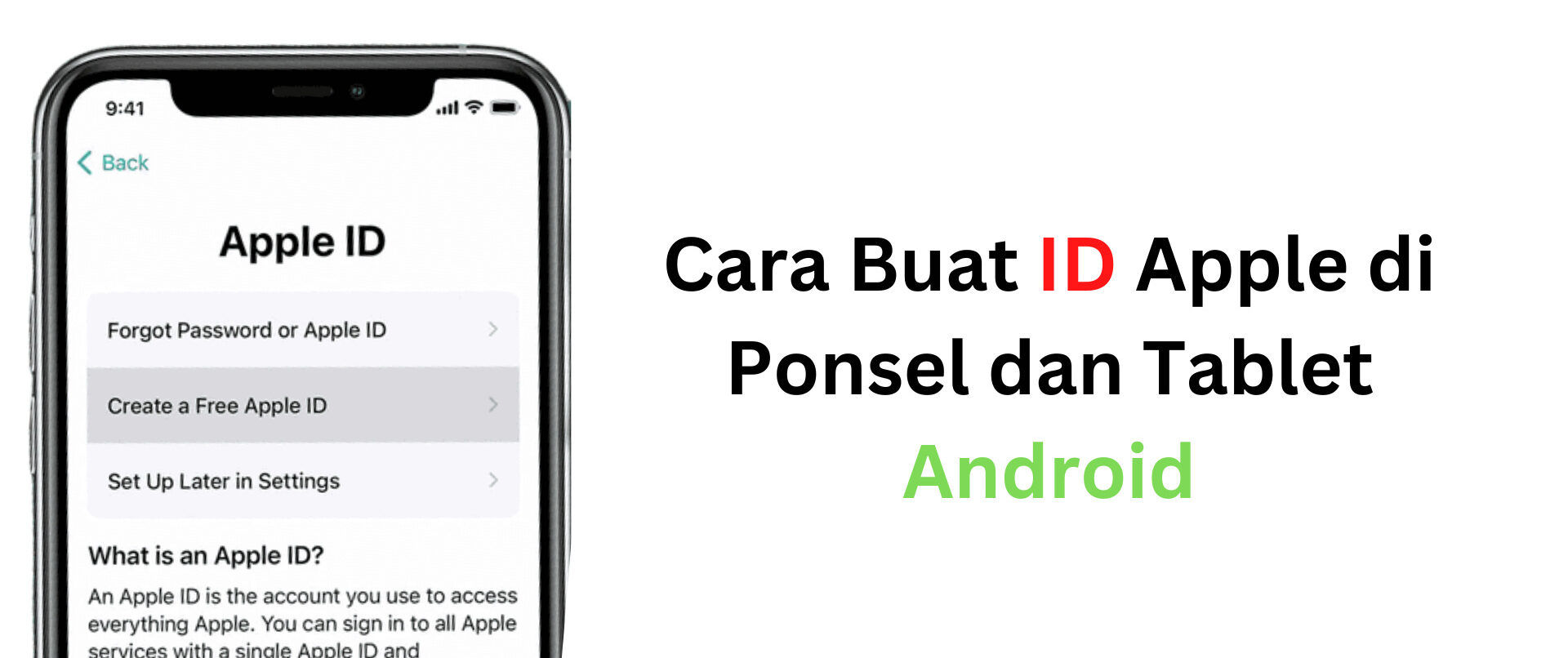 Cara Buat ID Apple di Ponsel dan Tablet Android