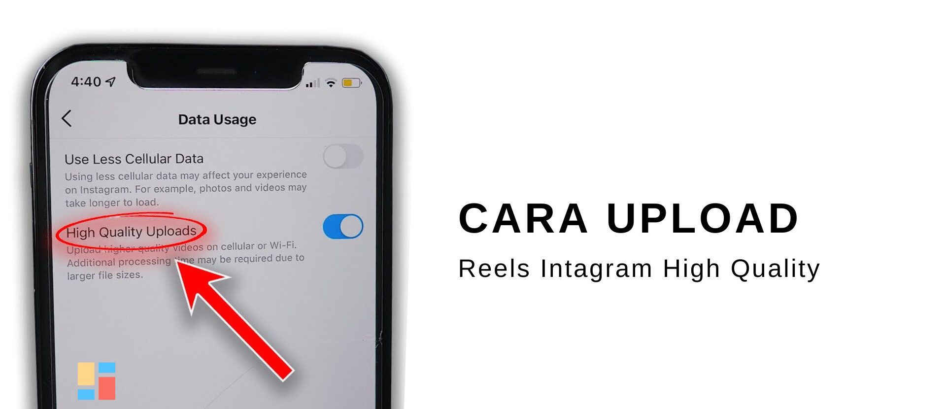 Cara Upload Reels Intagram High Quality