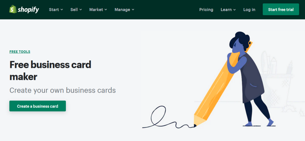 Shopify Free Business Card Maker