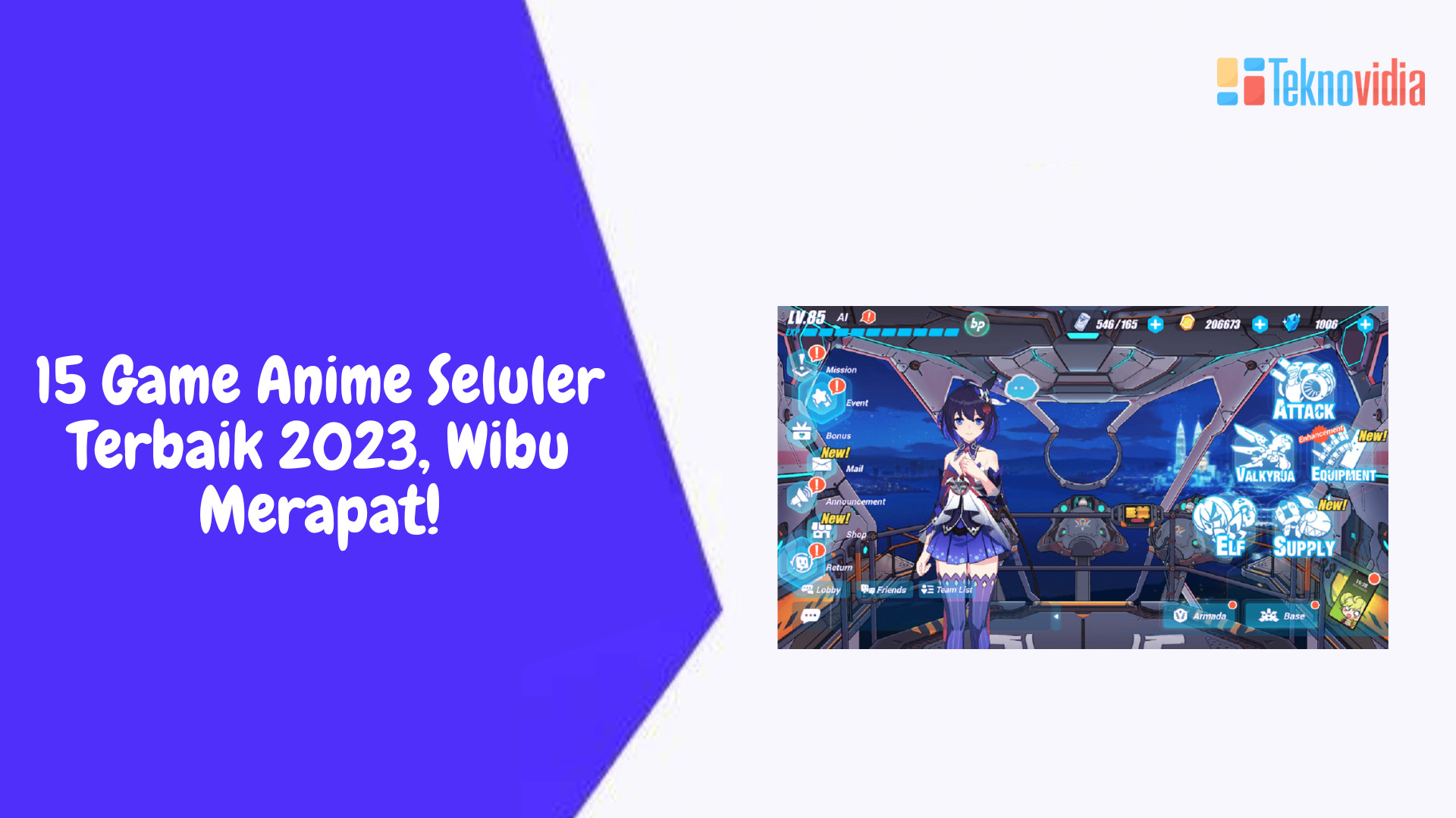 15 Game Anime Seluler Terbaik 2023, Wibu Merapat!