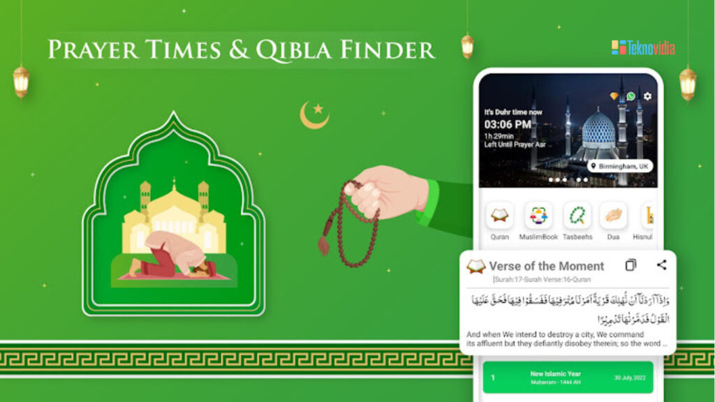 Aplikasi Adzan Muslim Pro Prayer Times Quran