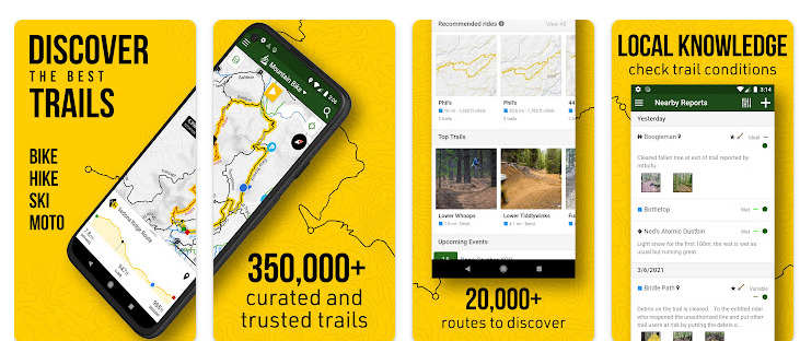 Aplikasi untuk Pengendara Sepeda Trailforks