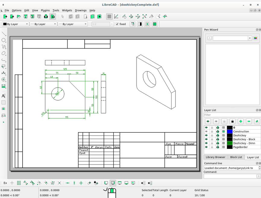 Software Desain Arsitektur LibreCAD