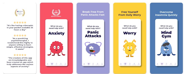 Aplikasi untuk Anxiety Dare: Anxiety & Panic Attacks