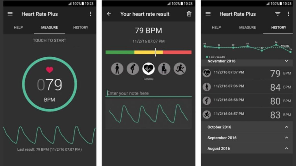 Heart Rate Plus - aplikasi pengukur detak jantung