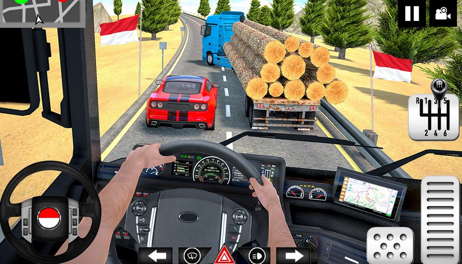 Game Simulasi Truk Log Transporter Truck Driving