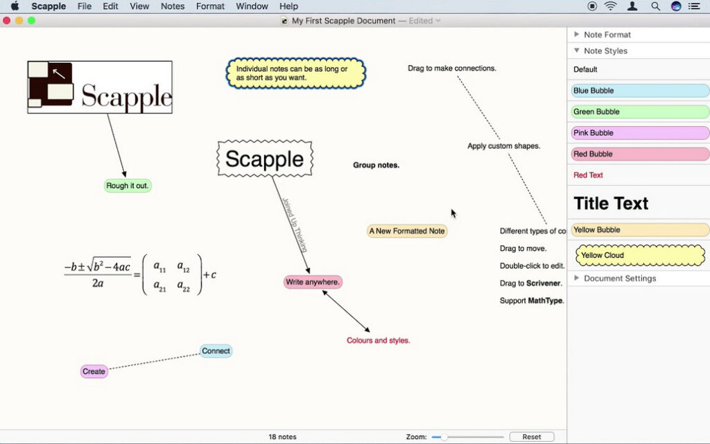 Aplikasi Mind Mapping Terbaik Scapple