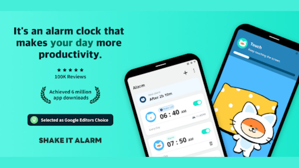 aplikasi penunjang bulan ramadhan - Shake It Alarm