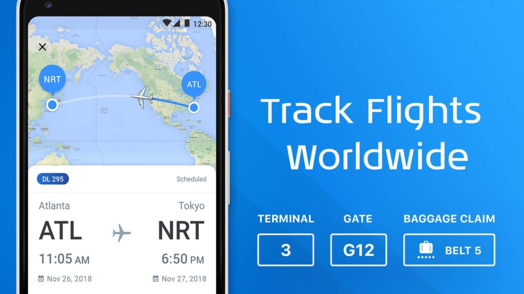 Aplikasi Pelacak Rute Penerbangan The Flight Tracker