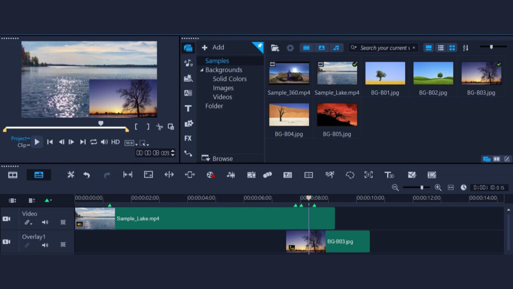 Corel Video Studio - aplikasi edit video berbayar terbaik