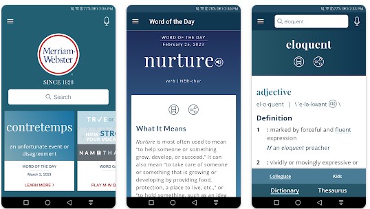 Aplikasi Vocabulary Terbaik Dictionary - Merriam-Webster
