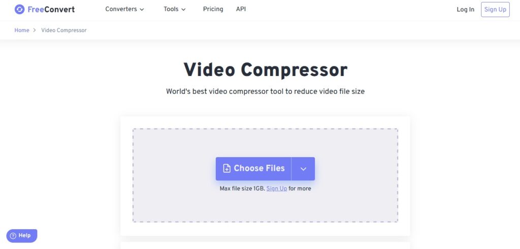 Website Kompres Video Online FreeConvert Video Compressor