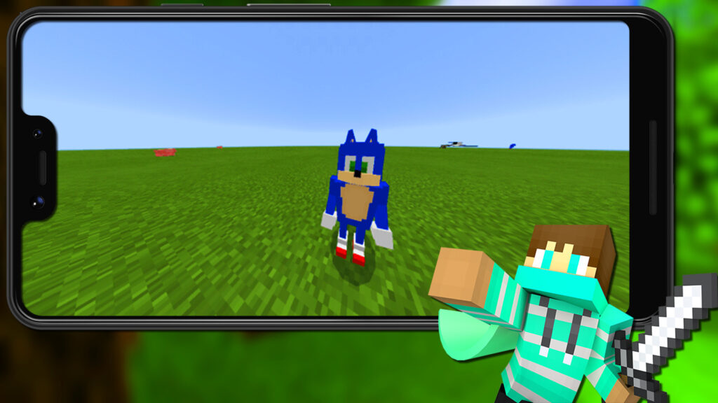 Hedgehog Sonic in Minecraft