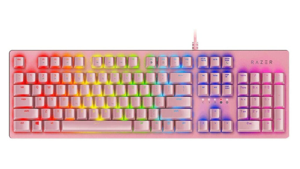 Keyboard Razer Huntsman Quartz Pink