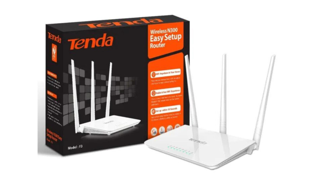 Router Tenda Wireless N300 Easy Setup Router F3