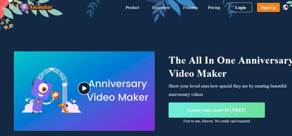 Animaker- The All In One Anniversary Video Maker
