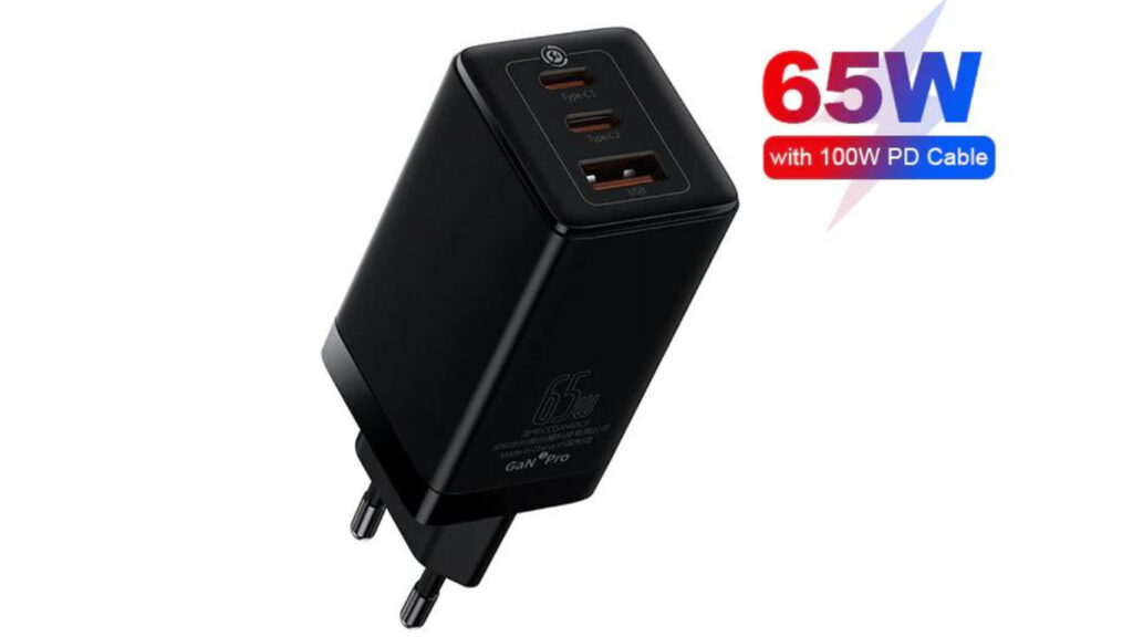 Baseus Kepala Charger 65W GaN Fast Charger 4.0 3.0 AFC SCP Type-C