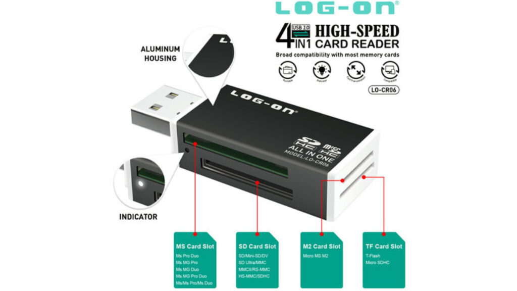 LOG-ON 4-in-1 High Speed LO-CR06