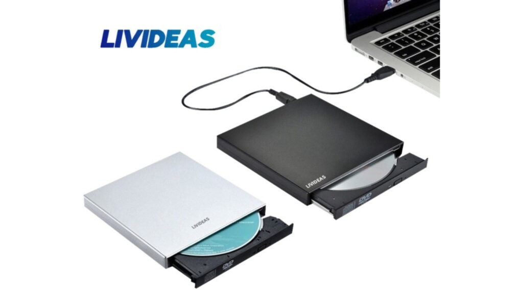 Livideas USB Slim Portable Optical Drive - DVD Eksternal