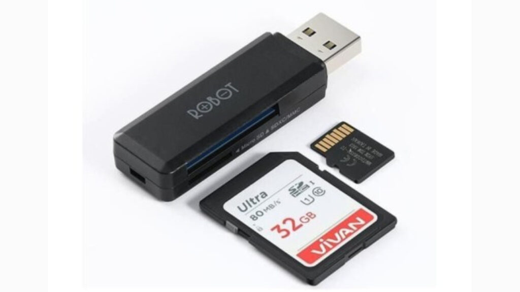 ROBOT USB 3.0 Cap Design with 2 Slot Card Reader Black CR102