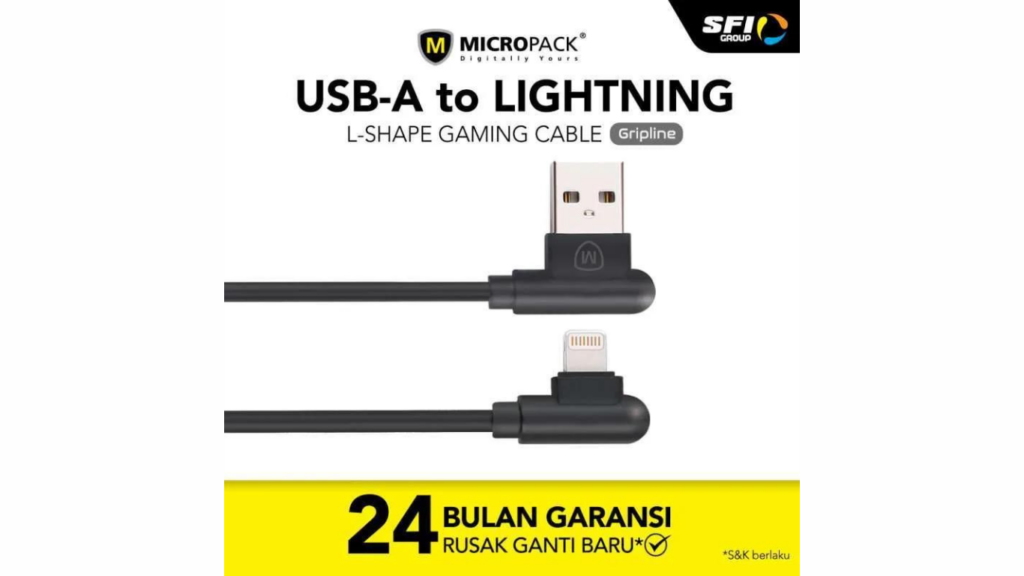 SFI Group Micropack GripLine Lightning Cable for Gaming i-124