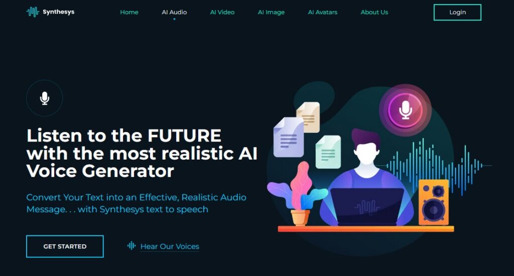 AI Voice Generator Online-Synthesis