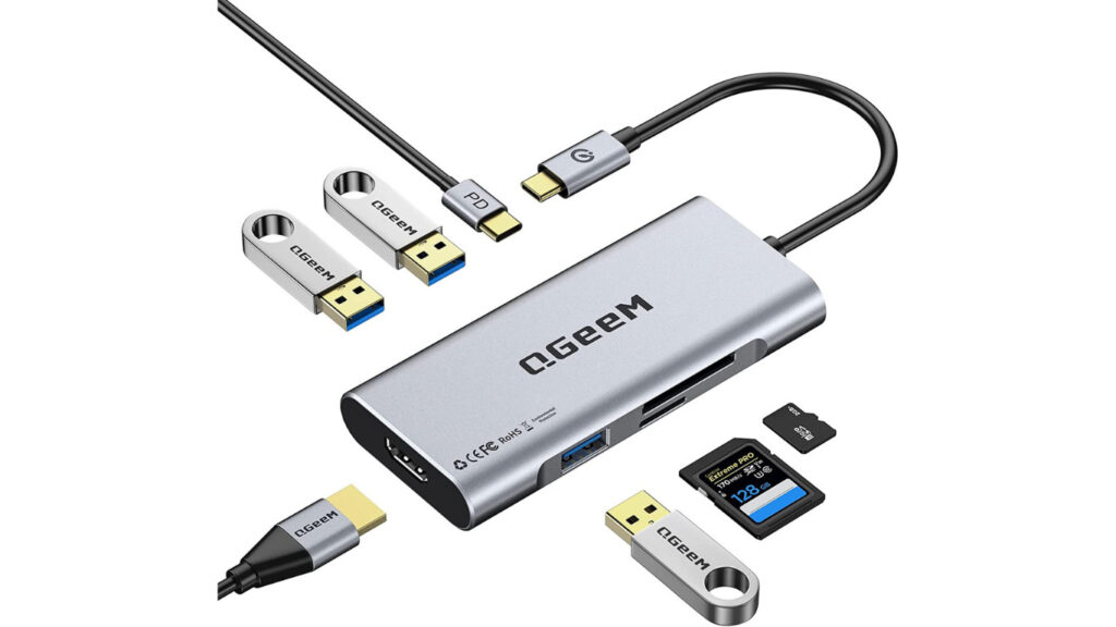 USB Type-C Hub to HDMI Adapter MacBook PRO USB 3.0 7-in-1