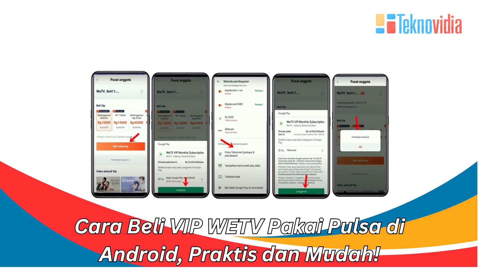 Cara Beli VIP WETV Pakai Pulsa di Android, Praktis dan Mudah!