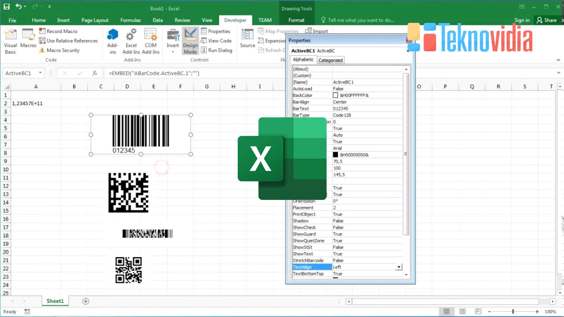 Cara Membuat Barcode Di Excel 2 Metode Yang Bisa Anda Coba Teknovidia