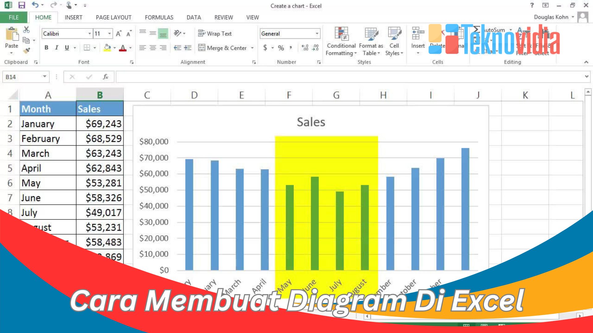 Cara Membuat Diagram Di Excel