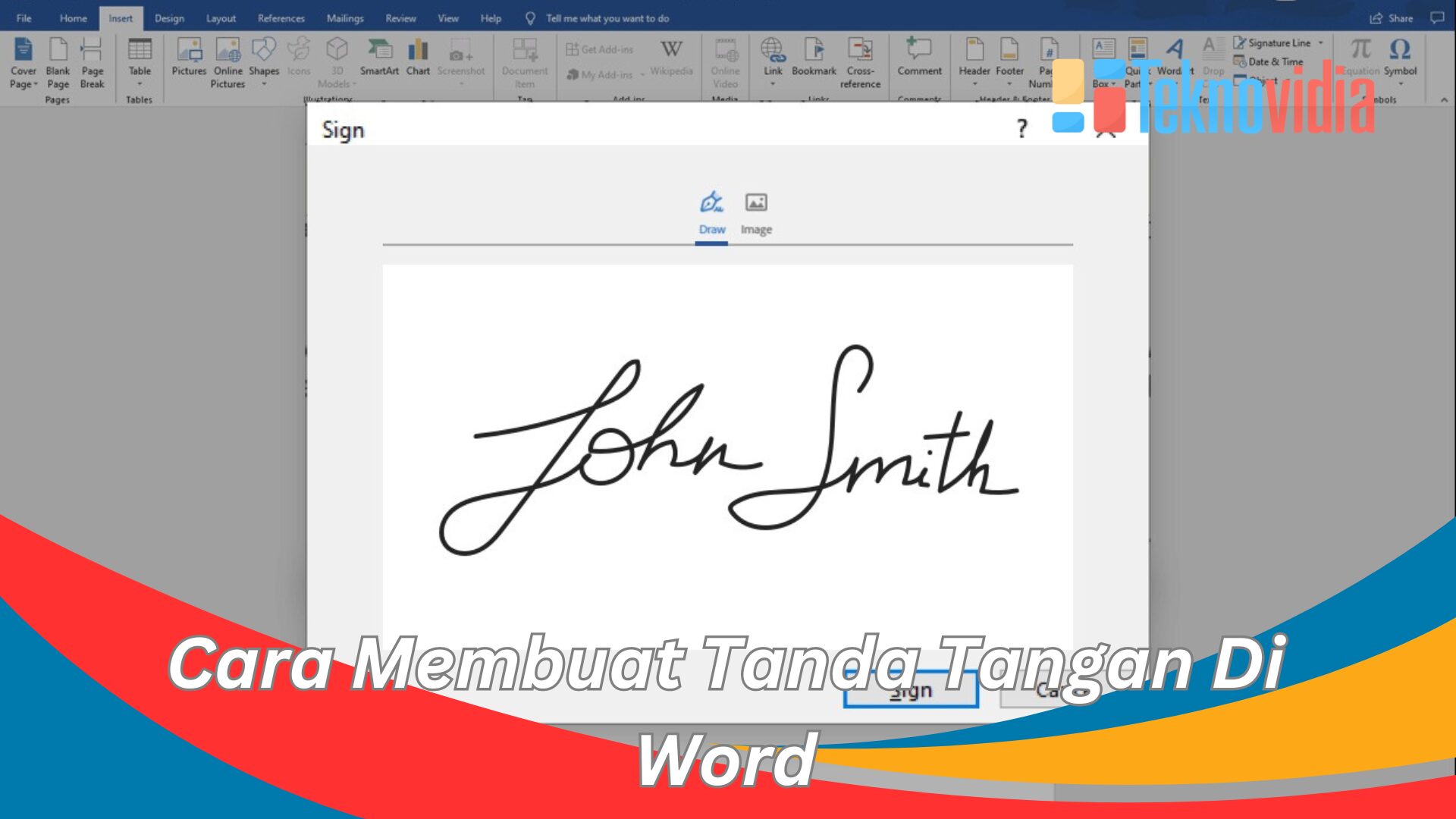 Cara Membuat Tanda Tangan Di Word