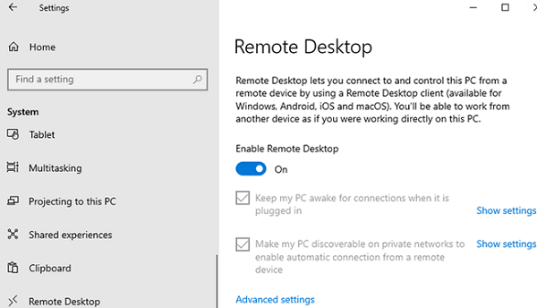 Cara Mengaktifkan Remote Desktop Windows 10