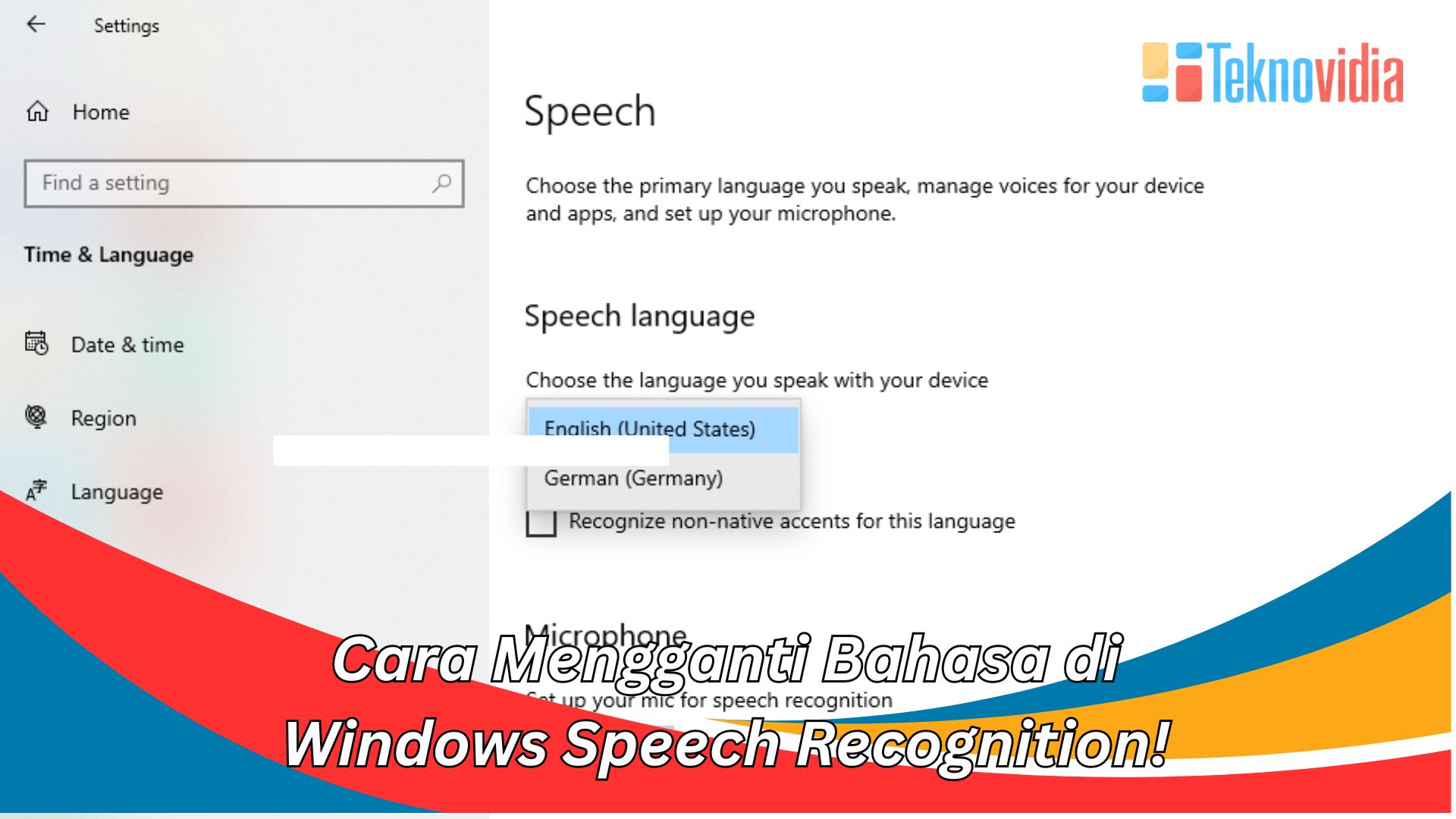 Cara Mengganti Bahasa di Windows Speech Recognition