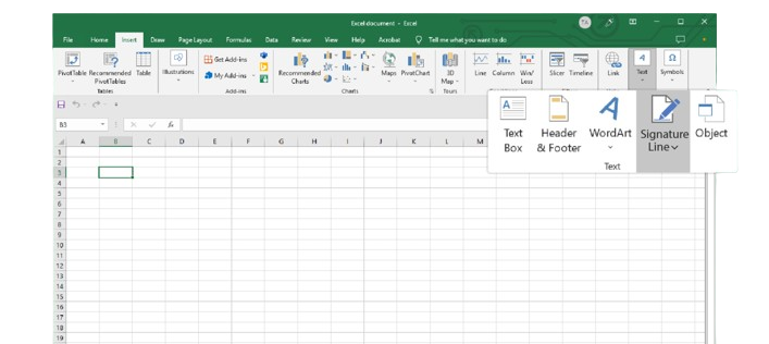 Cara Tanda Tangan di Excel Android