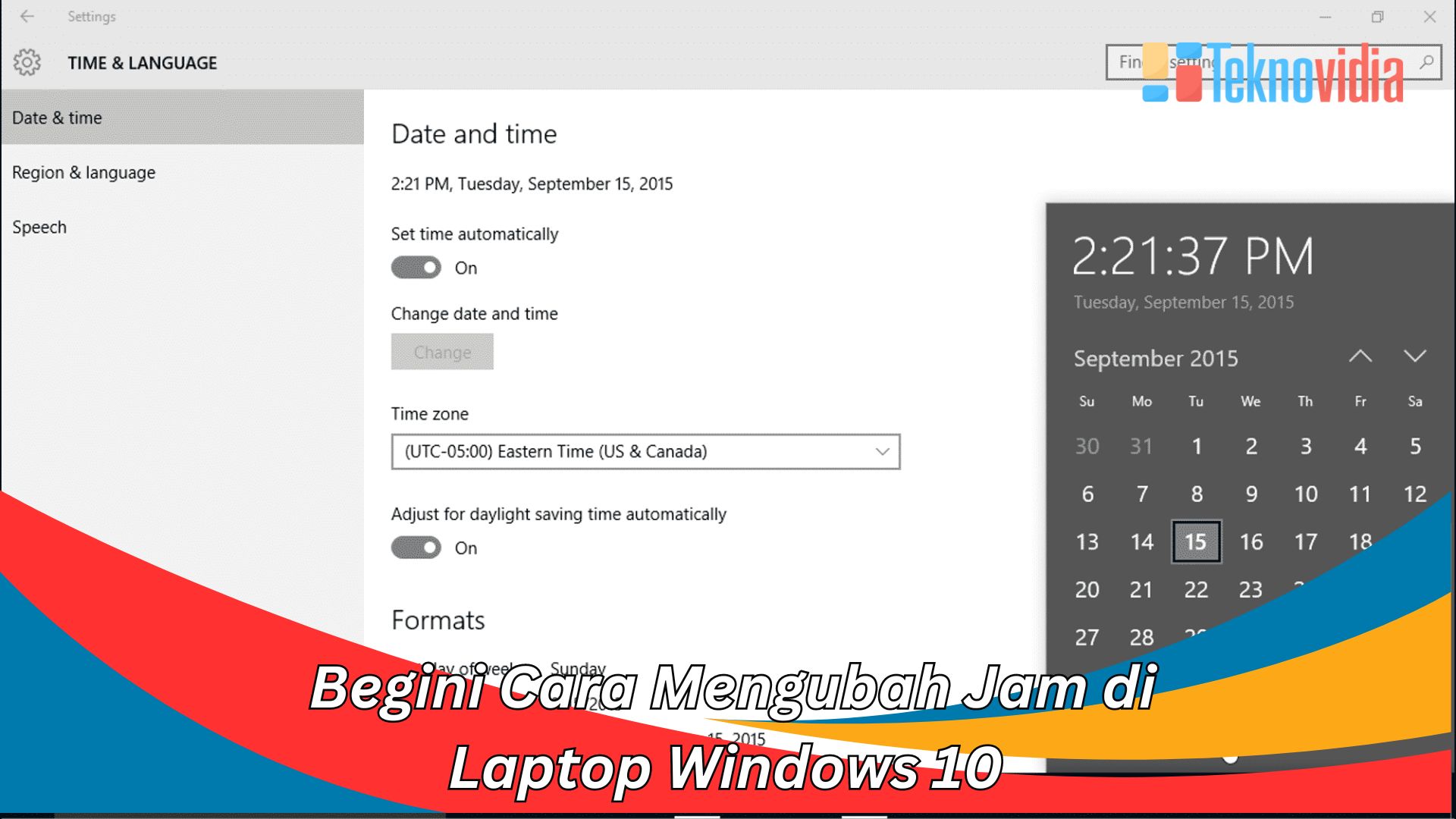 Begini Cara Mengubah Jam di Laptop Windows 10
