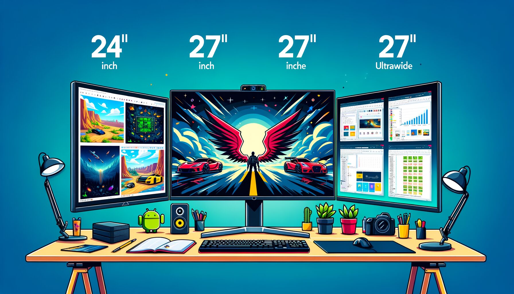 Perbandingan Monitor 24 Inch, 27 Inch, dan Ultrawide untuk Gaming serta Produktivitas