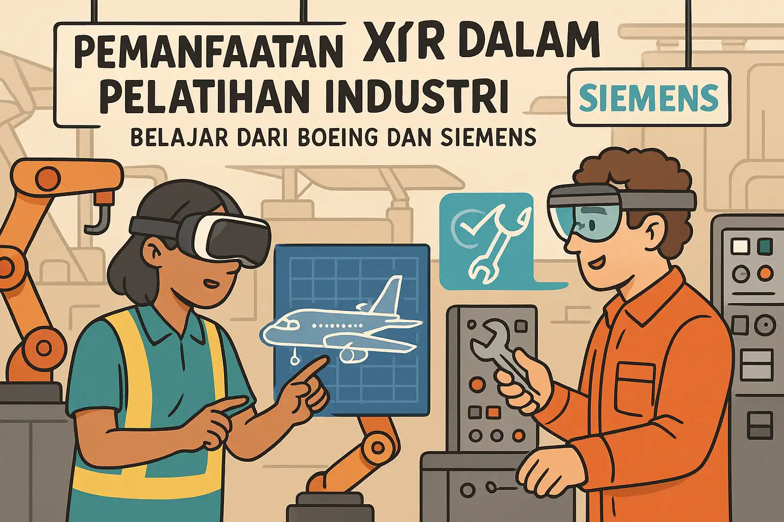 Pemanfaatan XR dalam Pelatihan Industri - Belajar dari Boeing dan Siemens