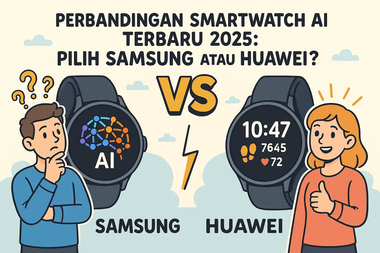 Perbandingan Smartwatch AI Terbaru 2025: Pilih Samsung atau Huawei?