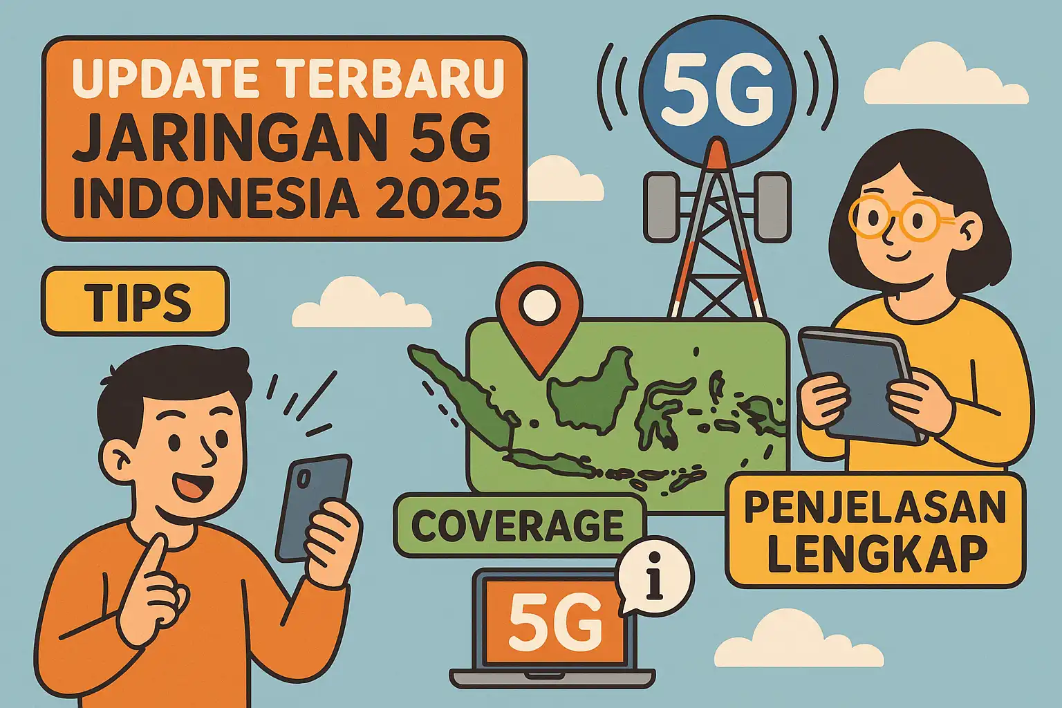 Update Terbaru Jaringan 5G Indonesia 2025: Tips, Coverage, dan Penjelasan Lengkap