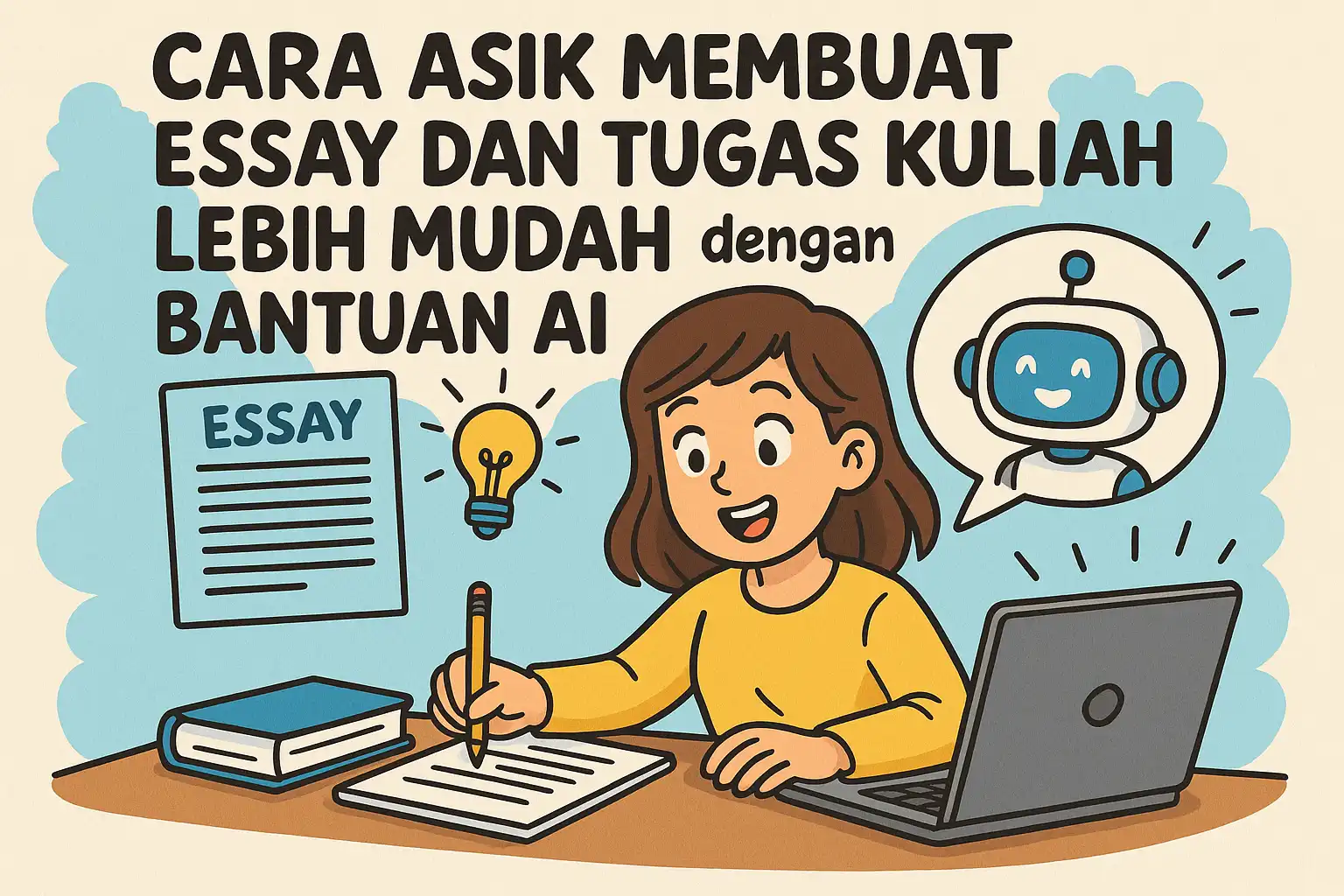 Cara Asik Membuat Essay dan Tugas Kuliah Lebih Mudah dengan Bantuan AI