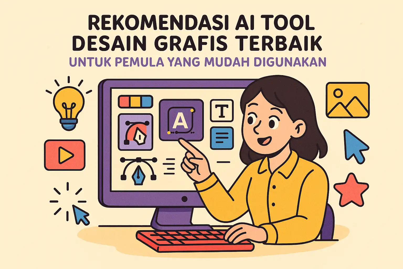 Rekomendasi AI Tool Desain Grafis Terbaik untuk Pemula yang Mudah Digunakan