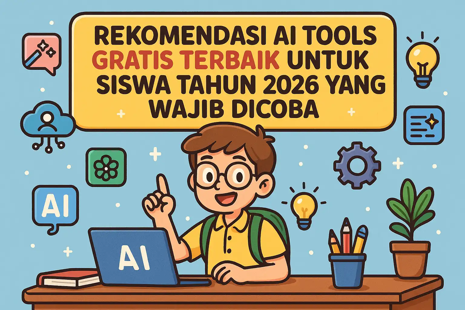 Rekomendasi AI Tools Gratis Terbaik untuk Siswa Tahun 2026 yang Wajib Dicoba