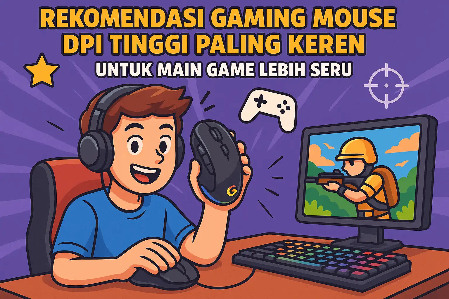 Rekomendasi Gaming Mouse DPI Tinggi Paling Keren untuk Main Game Lebih Seru