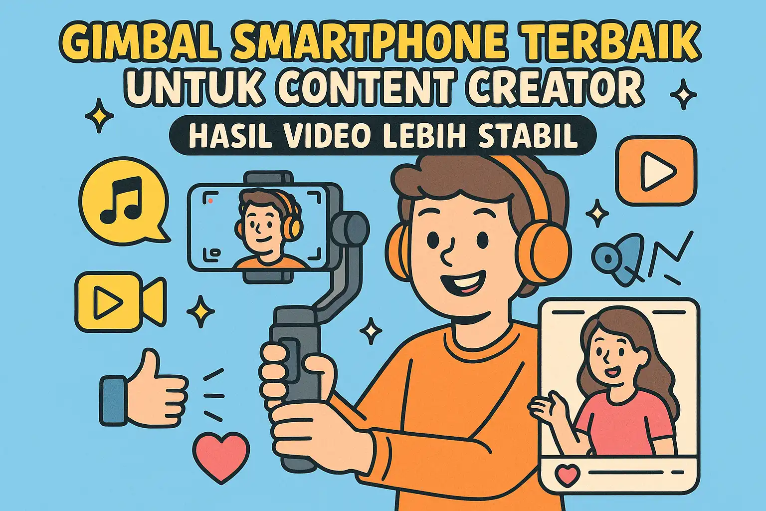 Gimbal Smartphone Terbaik untuk Content Creator, Hasil Video Lebih Stabil