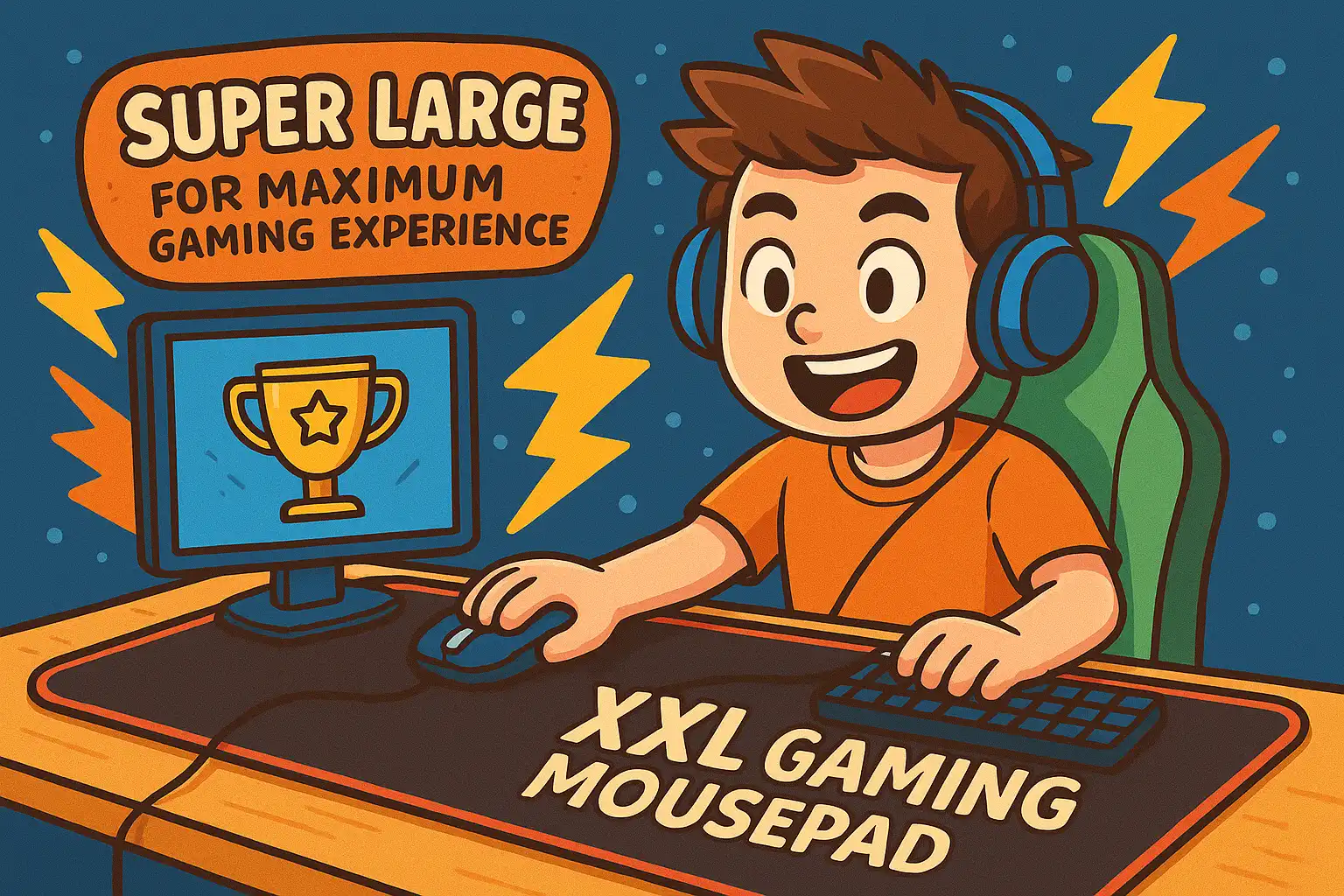 Mousepad Gaming XXL Ukuran Super Besar untuk Pengalaman Bermain Maksimal