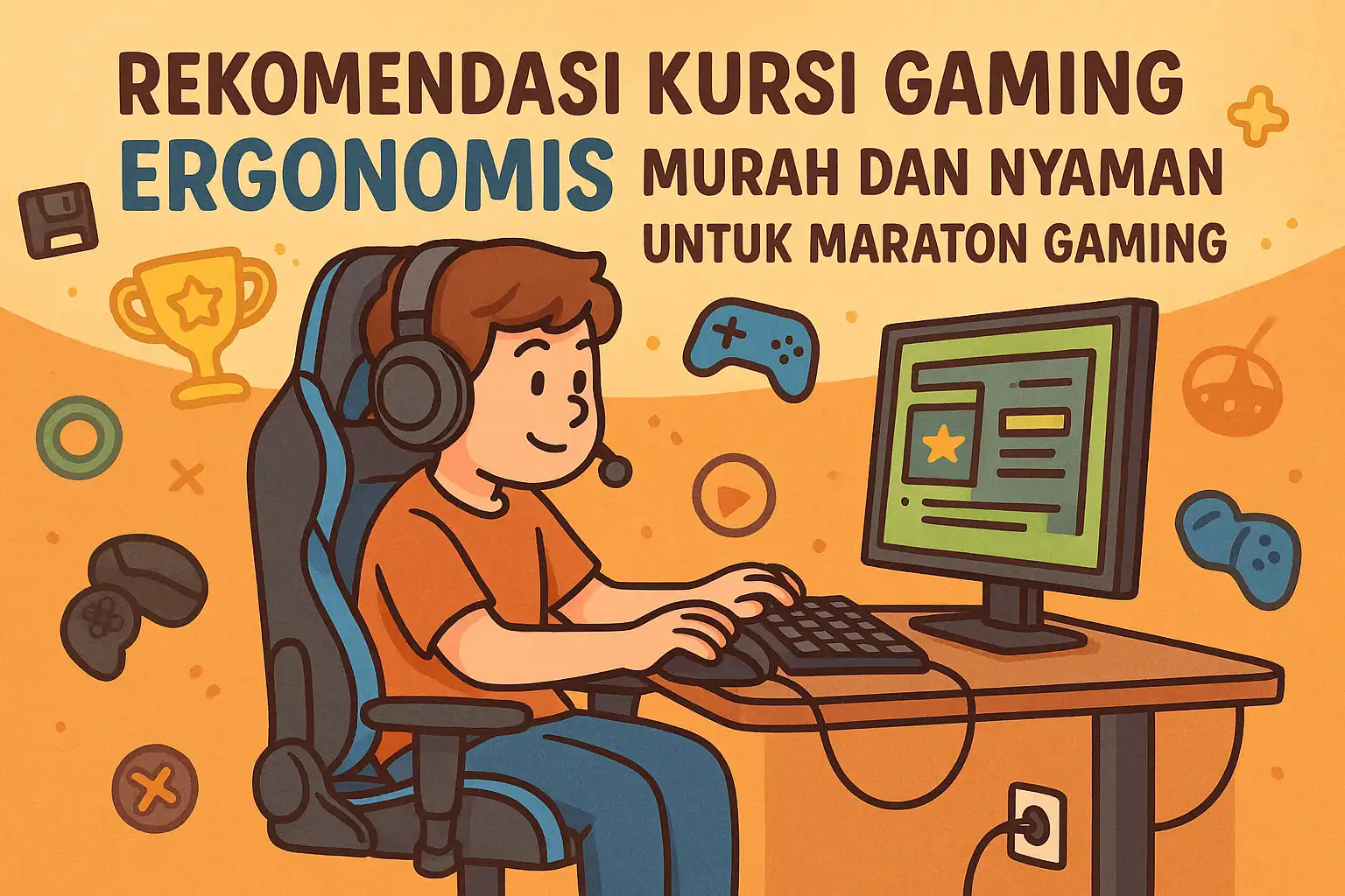 Rekomendasi Kursi Gaming Ergonomis Murah dan Nyaman untuk Maraton Gaming