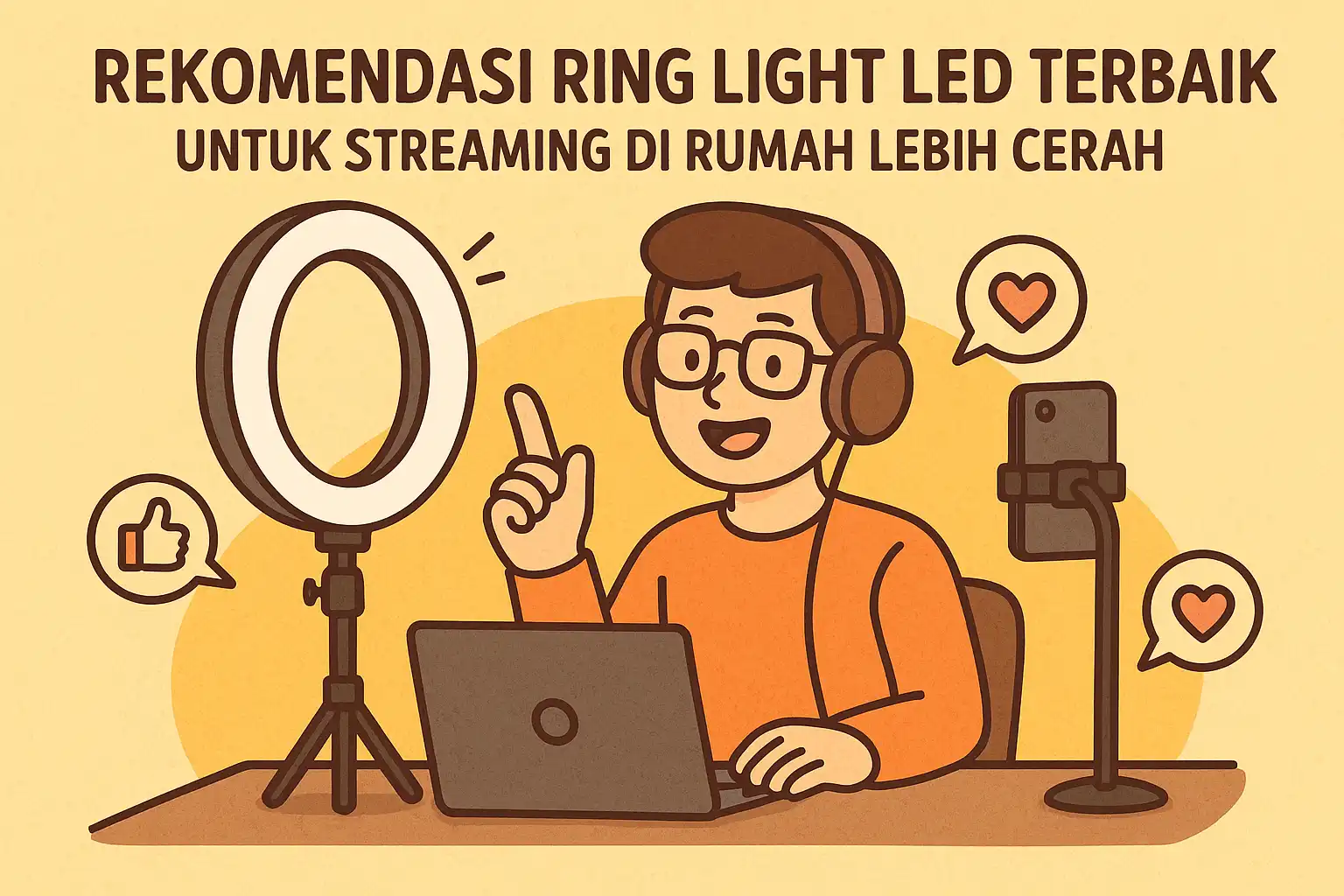 Rekomendasi Ring Light LED Terbaik untuk Streaming di Rumah Lebih Cerah